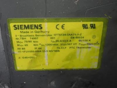 USED SIEMENS 1FT51340AA711Z