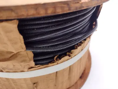 SF2 SOLID | Type SF-2 SOLID Appliance/Fixture Wire Black Sil/Glass 200C 600V 14AWG 1000FT - New
