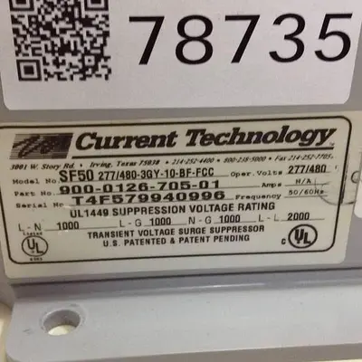 USED CURRENT TECH SF50 277/480-3GY-10-BF