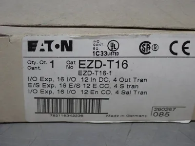 New | in-Stock EATON EZDT16 Input / Output Modules | HGR 24 #747740