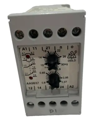 NEW E.DOLD AA-9837.12/032 VARIMETER FREQUENCY RELAY AA983712032 10-30HZ 8 – 500V