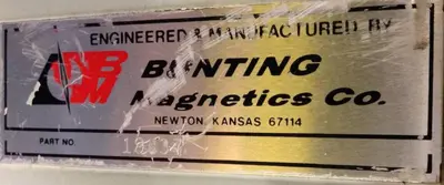 Used BUNTING 19837 Magnets Michigan US | Ideal Machinery #1228832