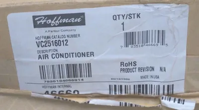 NEW HOFFMAN/ PENTAIR VC2516012 AIR CONDITIONER INCOMPLETE