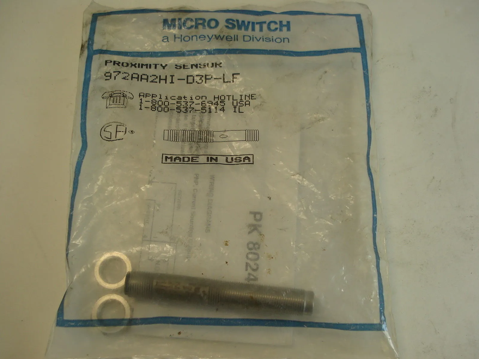 NEW HONEYWELL MICROSWITCH 972AA2HI-D3P-LF SENSOR 972AA2HID3PLF