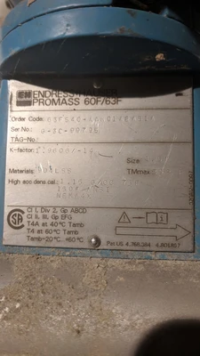 Used _UNKNOWN_ PROMASS 60F/63F Flowmeters Minnesota US | A&I Equipment #1317379