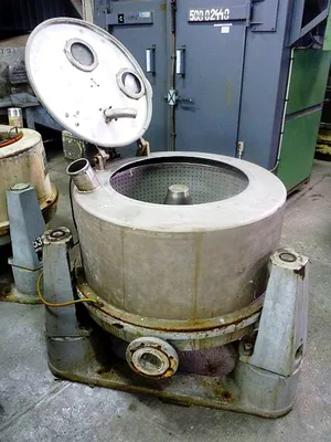 Sangerhausen FZPO 850C perforate basket centrifuge, 316SS.
