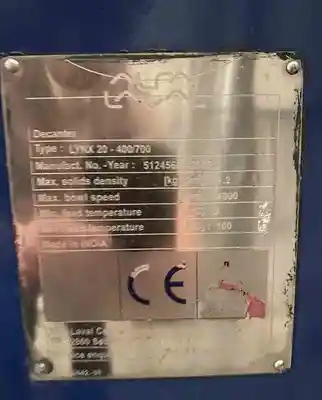 USED ALFA LAVAL LYNX 20 400/700