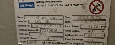2021 ZERMA GSC500/700 Granulators | Global Machine Brokers, LLC (6)
