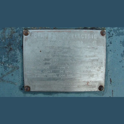 General Electric 100 HP Electric Motor