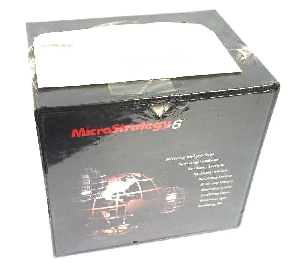 NEW MICROSTRATEGY 6 INTELLIGENCE SERVER SYSTEM INCLUDES CD ACCESS KEY