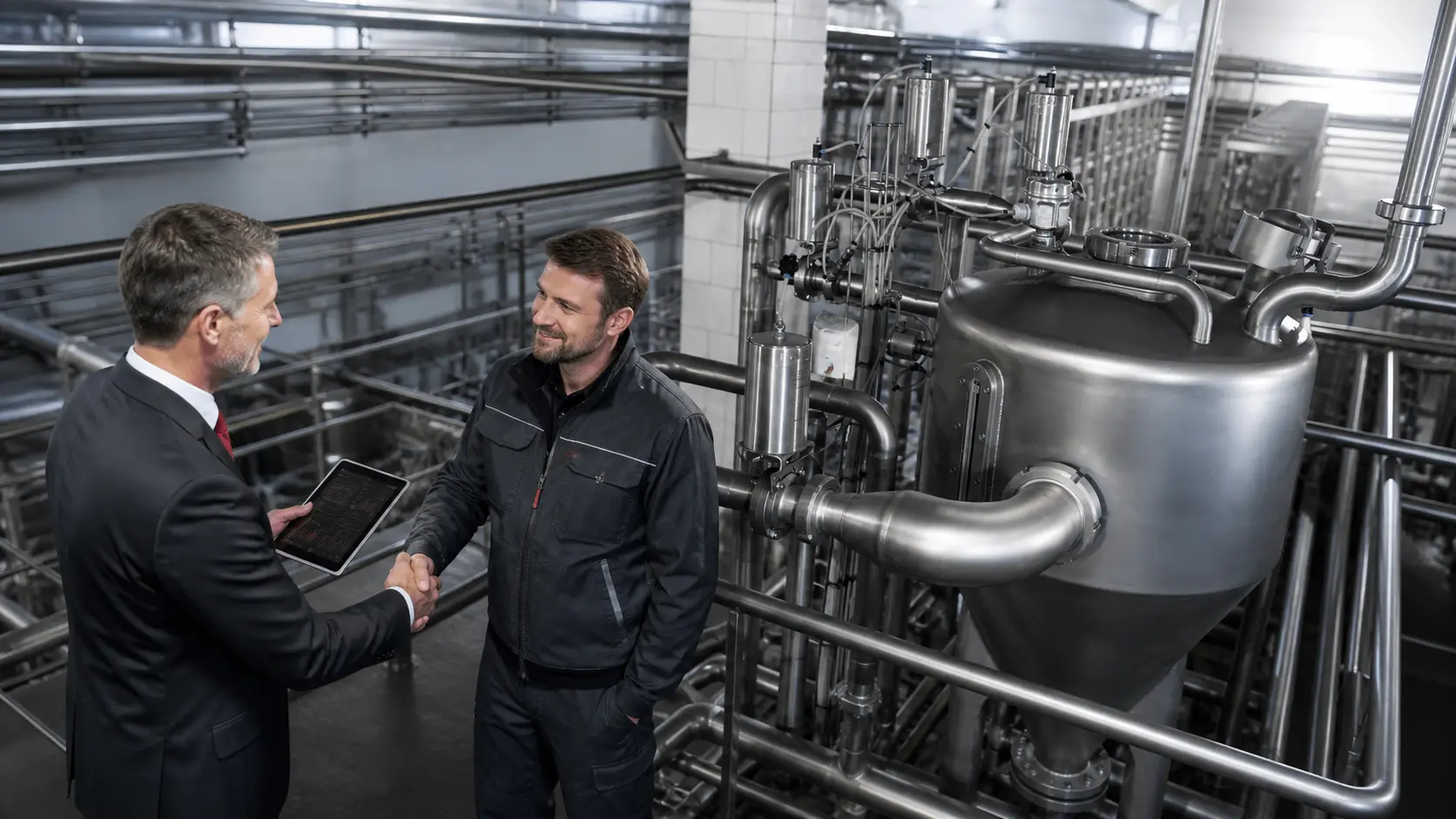 Industrial process equipment at an ERC customer facility
