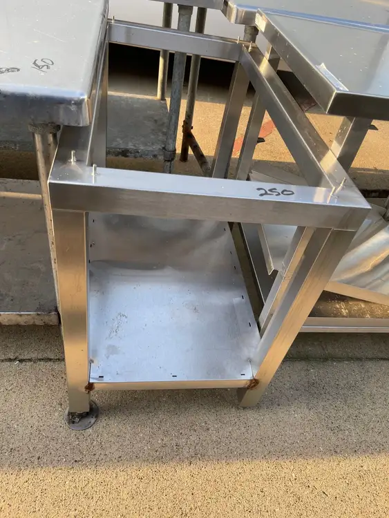 Used Falcon Restaurant Supply Used 35" Stainless Steel Equipment Stand - SS214 Restaurant Equipment (Miscellaneous) Illinois US | Falcon Restaurant Supply #1376014