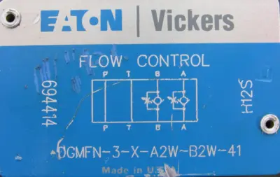 NEW EATON DGMFN-3-X-A2W-B2W-41 HYDRAULIC FLOW CONTROL VALVE DGMFN3XA2WB2W41