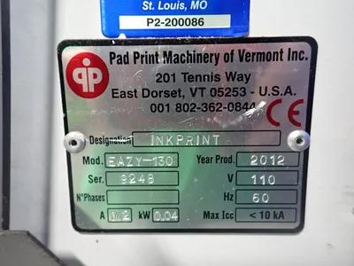 Used 2012 COMEC EAZY130 Pad Printers Ohio US | HGR 24 #917643