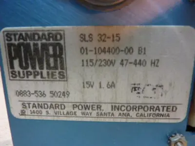 USED STANDARD POWER INC SLS 32-15