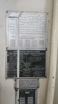 USED 1985 MINSTER E2-300-84-48 HEVI-STAMPER