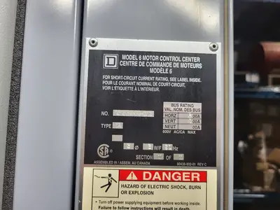 USED SQUARE D MODEL 6