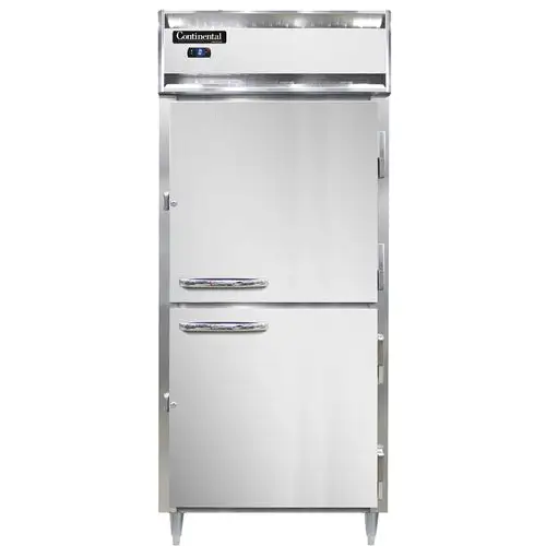 Continental D1FXSNSSHD 36 1/4" Designer Line One Section Reach In Freezer, (2) Right Hinge Solid Doors, 115v