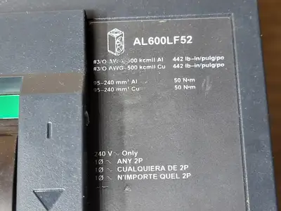 NEW SQUARE D LLA36400CU31X
