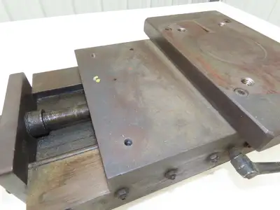 Milling Machine Sliding Dovetail Threaded Fixture Table 8"x12" With 10"x6" Added
