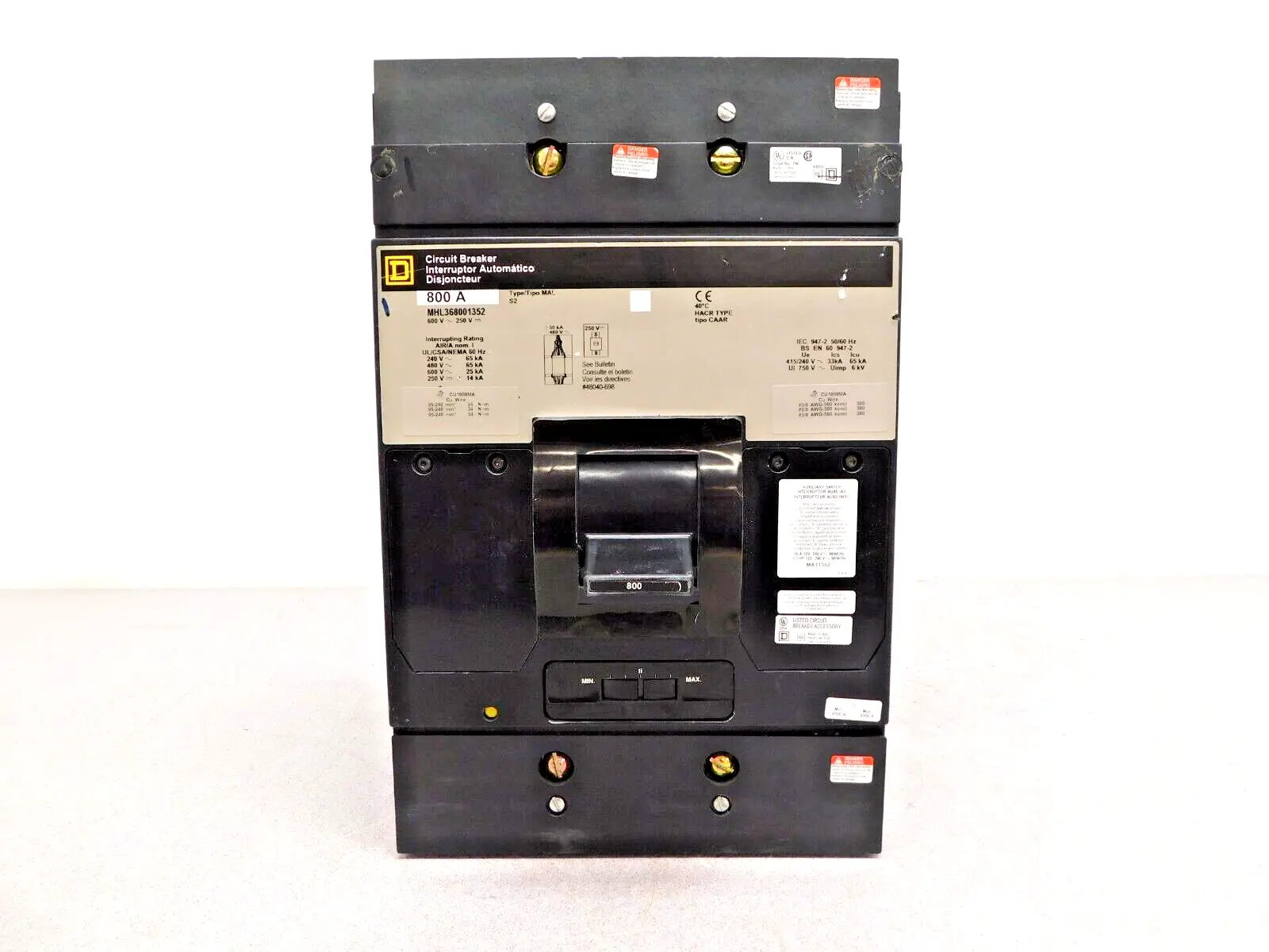Used Square D MHL368001352 Circuit Breakers Ohio US | Equipment Recovery Corp. #1331132