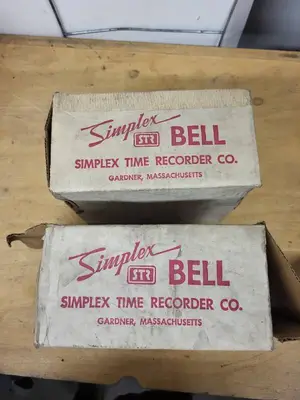 Set of 2 Simplex STR 6 Inch Vibrating Bells with Original Boxes