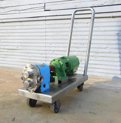 Pump, Positive, Waukesha, Mdl 10, S/st, 3/4 HP, 1" #S735573