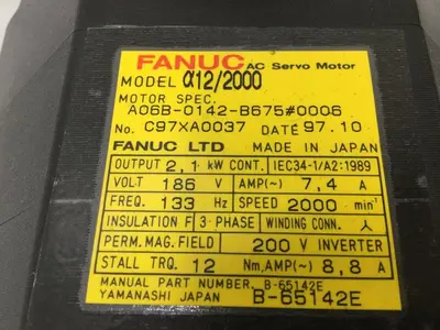 USED FANUC A06B-0142-B675/0006
