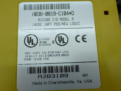 Used FANUC A03B0819C104 PLC Input & Output Ohio US | HGR 24 #885660