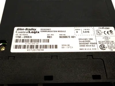 USED ALLEN BRADLEY 1756-DNB SER. A REV. M01 F/W REV. 3.010