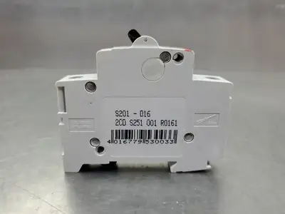 USED ABB S201-D16 Miniature Circuit Breaker, 1P, 16A