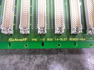 Schroff 60800-424 14 Slot VME I/O Bus Backplane Board Used