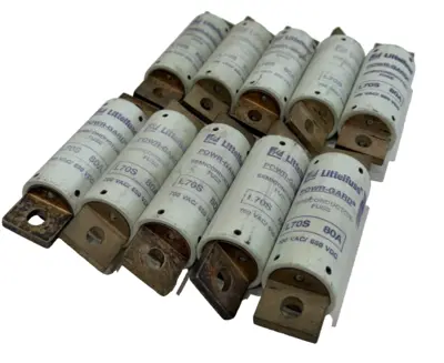 NEW LOT OF 10 LITELFUSE L70S 80A SEMICONDUCTOR FUSES 700VAC 650VDC