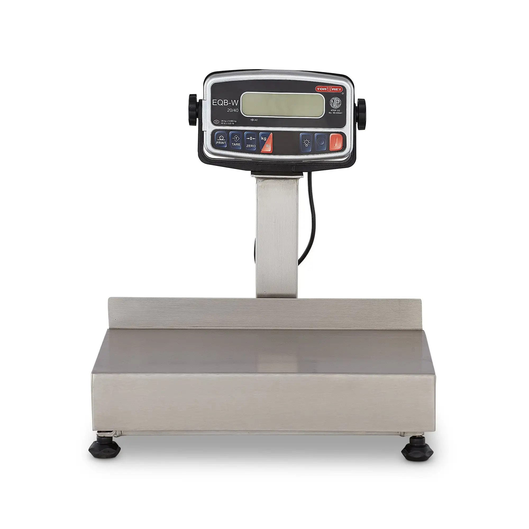 Tor-Rey EQB-20/40-W - 40 lbs. Waterproof digital receiving bench scale