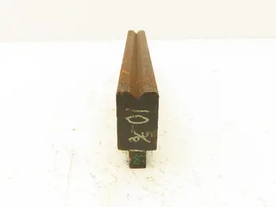 Press Brake Die 10-5/8" Long 90° V 3/8" W 3/16" D 1-3/4" H 1/2" Tang