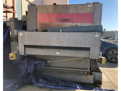 36" Timesavers, wet belt sander, filtration system