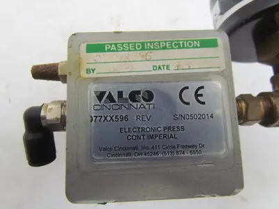 Valco Cincinnati Melton 077XX596 Electronic Valve Glue Dispensing