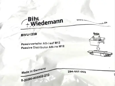 New | in-Stock Bihl Wiedemann BWU1239 Connector Accessories Michigan US | Maverick Industrial Sales #1391300
