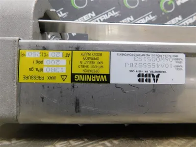 ABB 10A4555SZBJ V/A Master FlowMeter 1380 kPa. ga/200 psig @ 120°C/250°F New