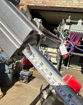 Custom Pneumatic Chair / Work Clamp on 2" Adjustable Rails w/ 13 Clamps (5712)