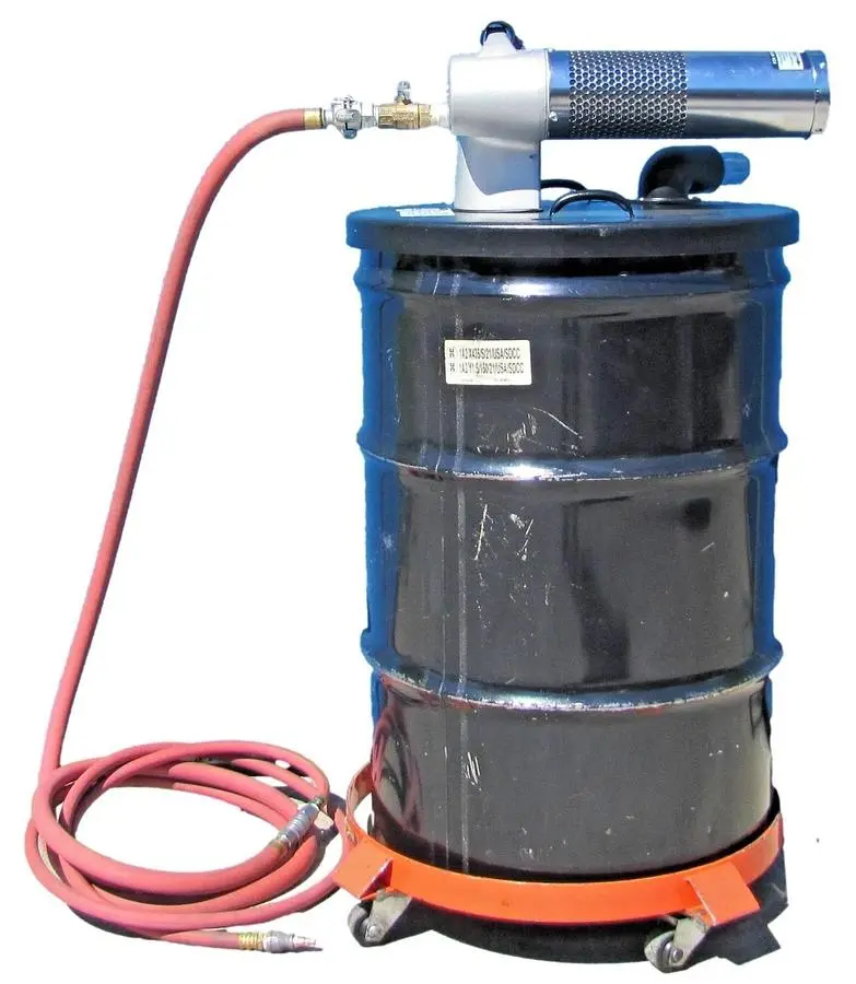 Guard Air Portable Air Powered Vacuum Cleaner 55 Gallon Drum w/ Air Hose