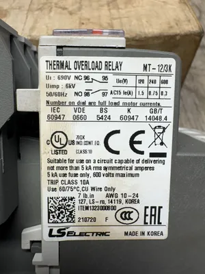 Used LS ELECTRIC MC-12A Starters South Carolina US | ESS Industrial Equipment Sales #1251355