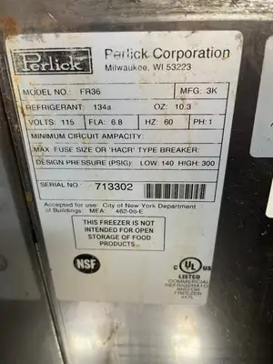 New | in-Stock Perlick Used Perlick FR36 36" Underbar Glass Froster with Sliding Door 120V Undercounter Freezers Illinois US | Falcon Restaurant Supply #1376241