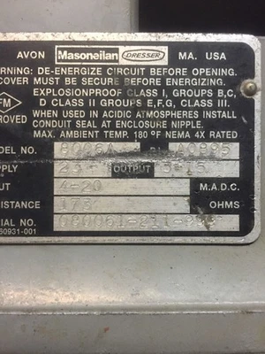 Used Masoneilan 8006A Miscellaneous MRO Indiana US | J&J Industrial Supply #511308
