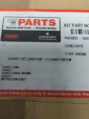 New | in-Stock FISHER RGASKETX182 Misc Electrical & Power Parts Ohio US | Surplus Asset Holdings #1241684