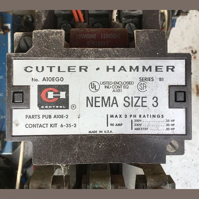 Cutler Hammer Size 3 Combination Starter