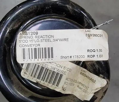 Pigtail End Reaction Spring RS1209 for Conveyor