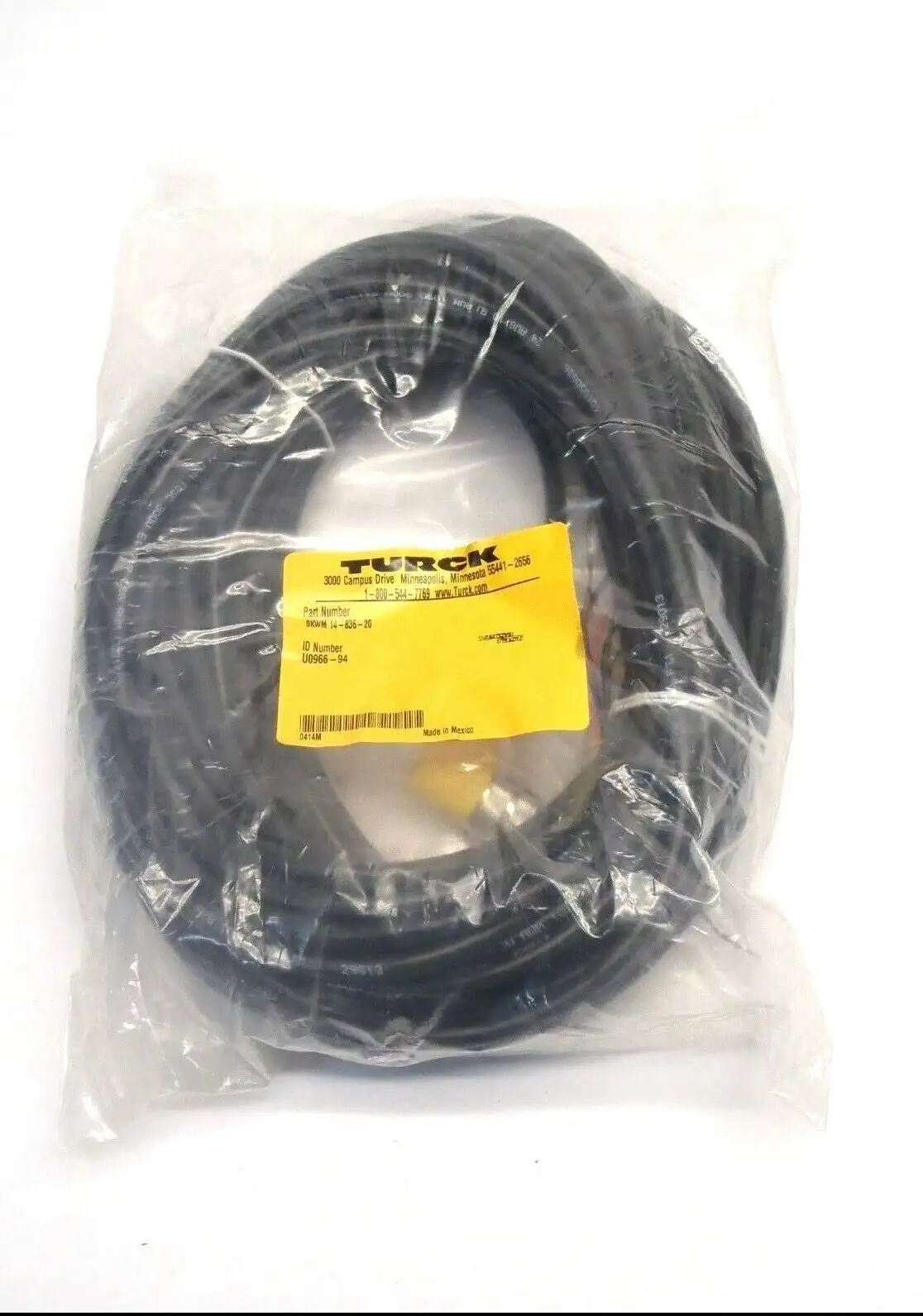 New | in-Stock Turck Molded Cordset U0966-94 Misc Electrical & Power Parts Michigan US | Maverick Industrial Sales #1410797
