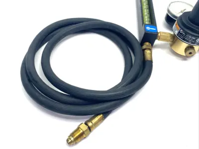 New | in-Stock Miller Flowmeter Regulator Combination with Welding Hose Parts Michigan US | Maverick Industrial Sales #1395447
