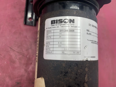 Bison 011-348-3005 330RPM 24V 1/5HP DC Gear Motor